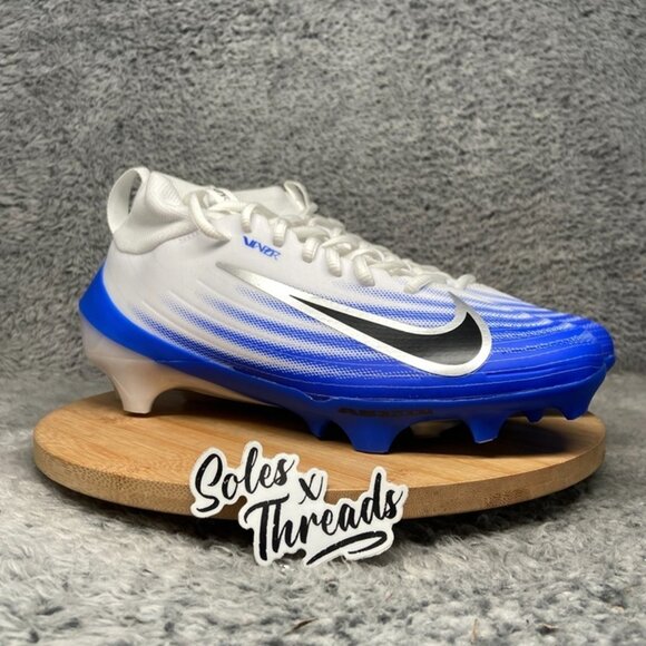 Nike Zoom Air Vapor Pro 1 Football Size 9 Men White Racer Blue FB3298-101